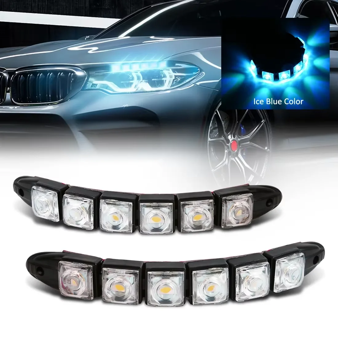 Waterproof Led Strip - 2PCS LED Wasserdichte DRL Licht Autos