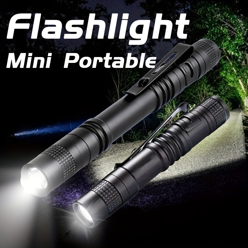 Outdoor Lighting Bollards - Tragbare Mini-LED-Taschenlampe, ultrahell, hohe Lumen, Handstiftlicht,