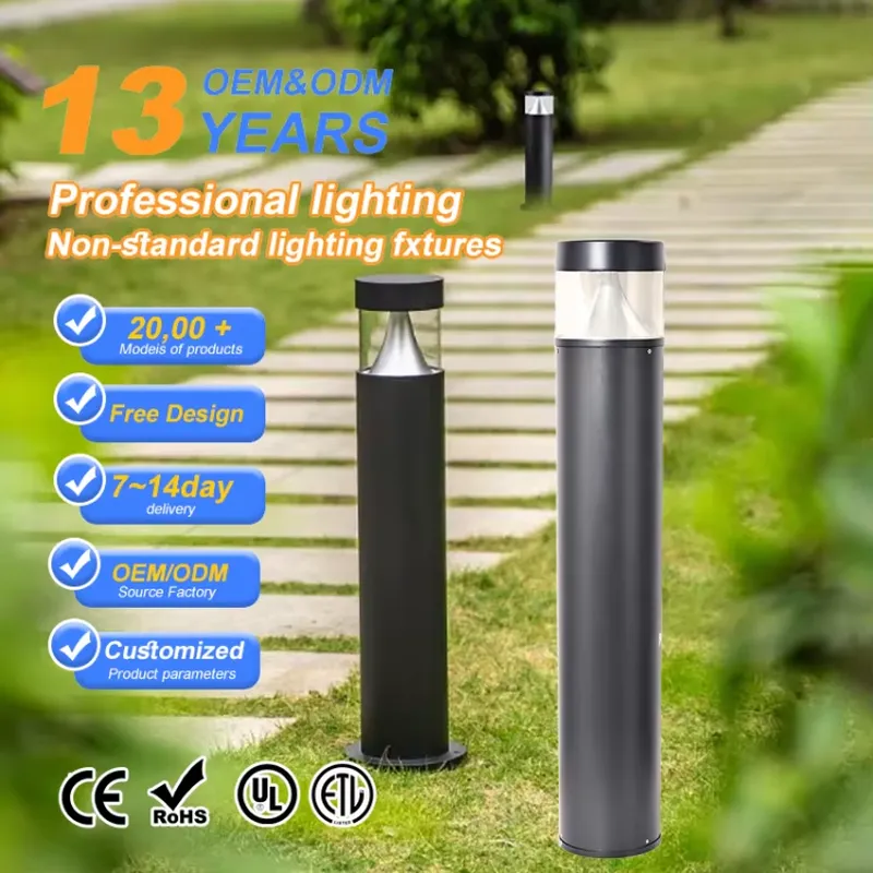 Outdoor Lighting Bollards - 3/7/12W Moderne Aluminium-LED-Pollerleuchte Wasserdicht IP65 für