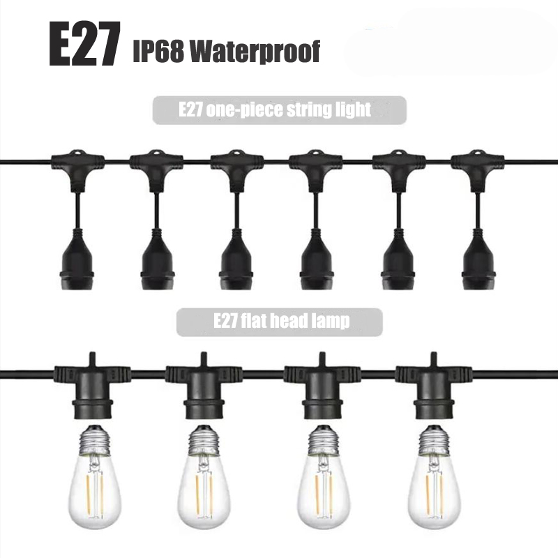 Outdoor Lighting Led Strip - Outdoor E27 Gewinde Scheinwerfer halter String