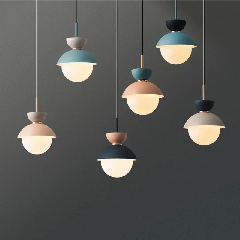 Outdoor Lighting Pendant - Nordic Farbe Anhänger Lichter Macaron Einfache