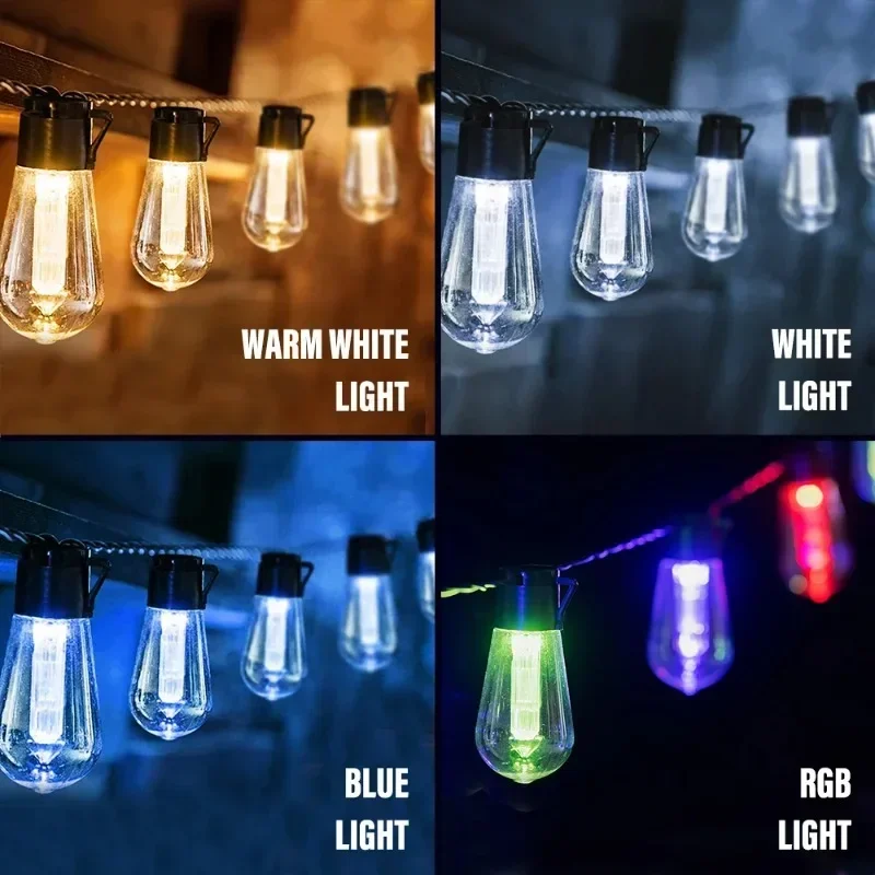 Solar Fairy String - LED-Solar-Lichterkette, IP65, Solarlampe, wasserdicht, für den
