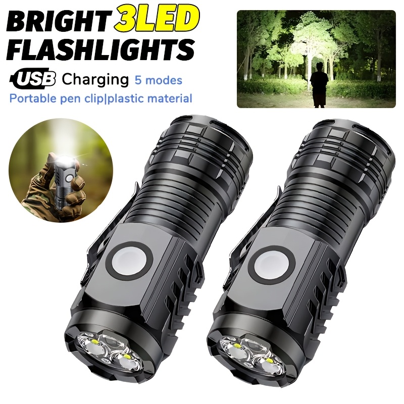 Outdoor Lighting Construction - Tragbare Mini-LED-Handtaschenlampe Leistungsstarke Fingerspitzen-Taschenlampe Outdoor Wasserdichte