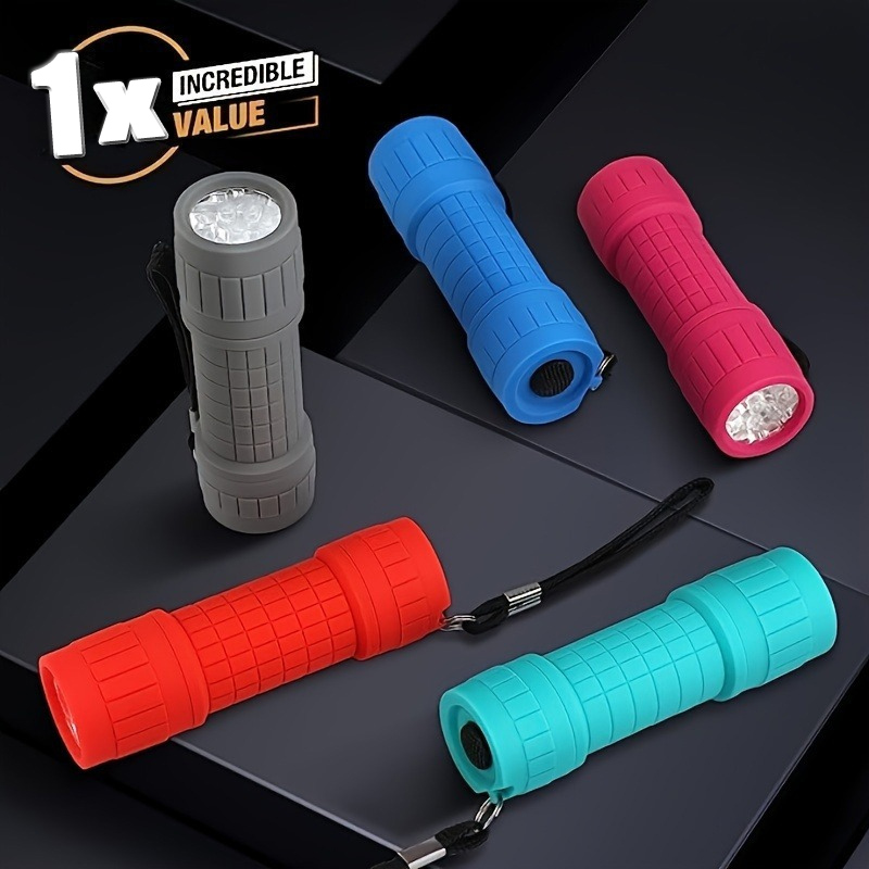 Outdoor Lighting Bollards - Tragbare Mini-Taschenlampe, neun XPE-Lampenperlen, starke Beleuchtung