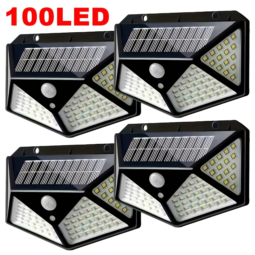Wall Lighting Outdoor - 100 LED Solar-Gartenleuchte für Außenbereich mit