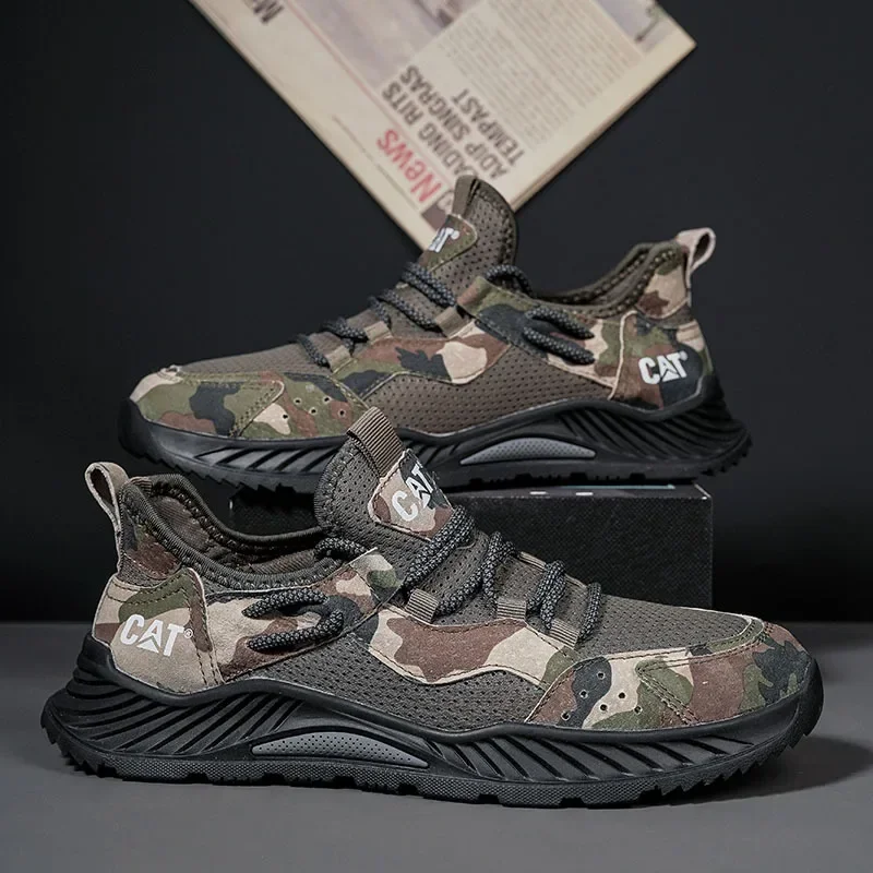 Outdoor Lighting High Quality - Herren Schnür-Camouflage-Sneakers Hochwertige rutsch feste Freizeit-Wanderschuhe