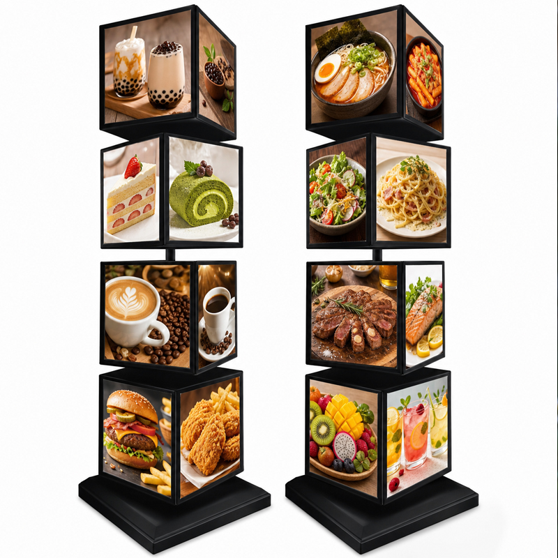 Wall Lighting Outdoor - Maßgefertigter Quadratischer Rotierender Leuchtkasten für Restaurants,