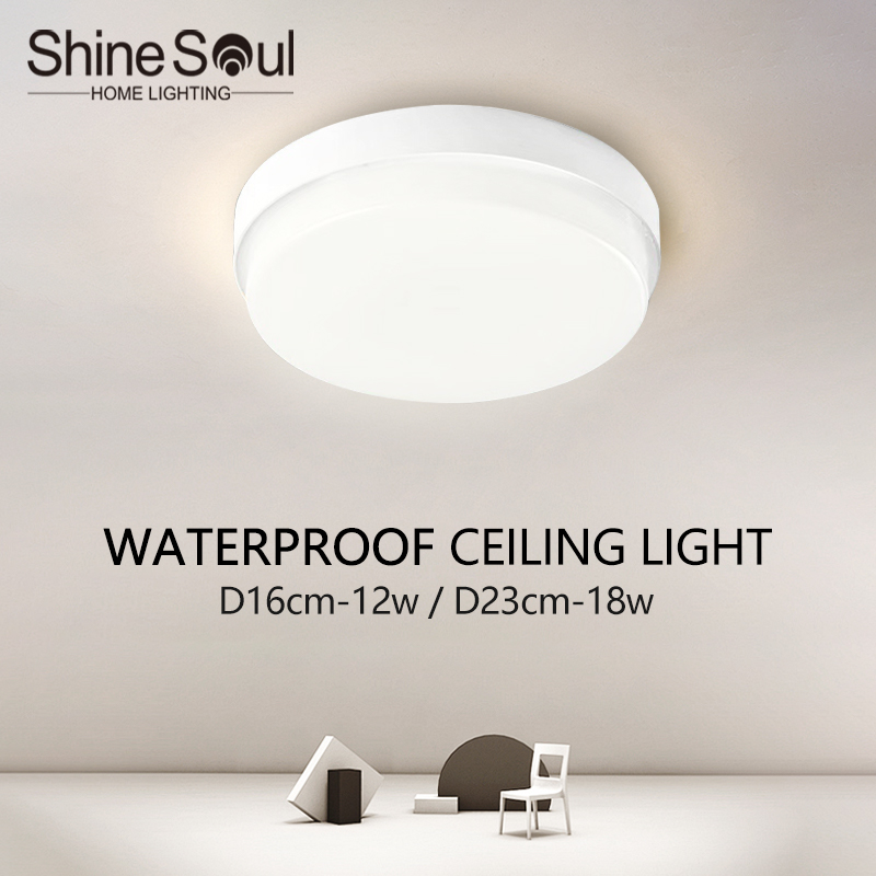 Outdoor Lighting Year Round - Moderne IP65 Wasserdichte Deckenleuchte Rund Energiesparend