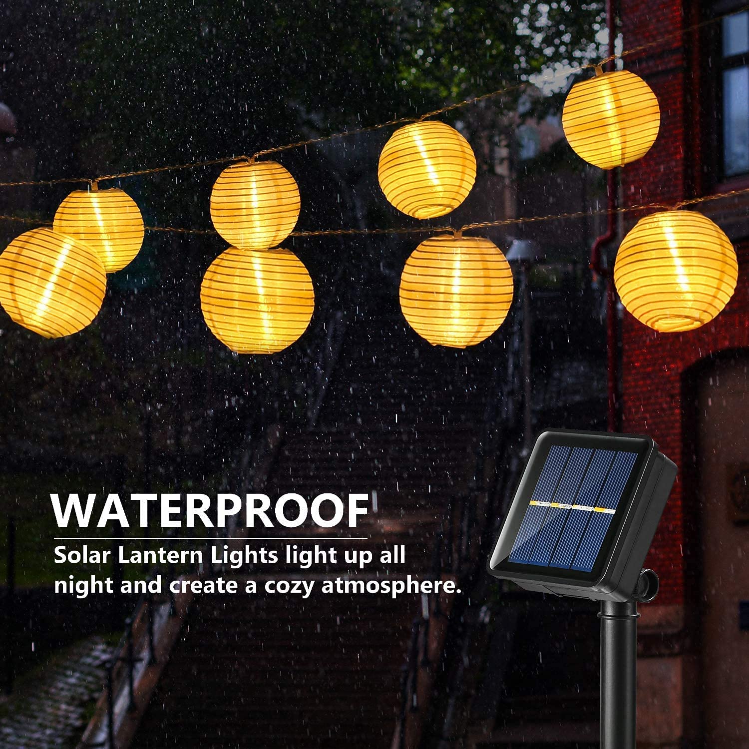 Wasserdichte Laterne, Solar-Li – Solar Fairy String Bewertung und Preis