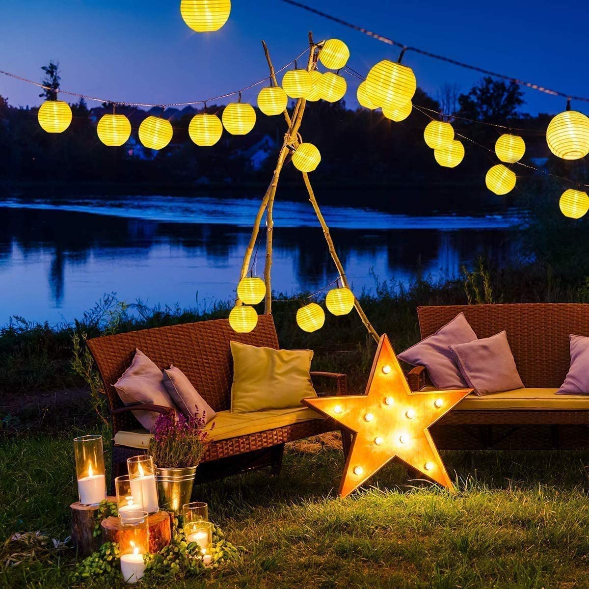 Wasserdichte Laterne, Solar-Li – Solar Fairy String Bewertung und Preis