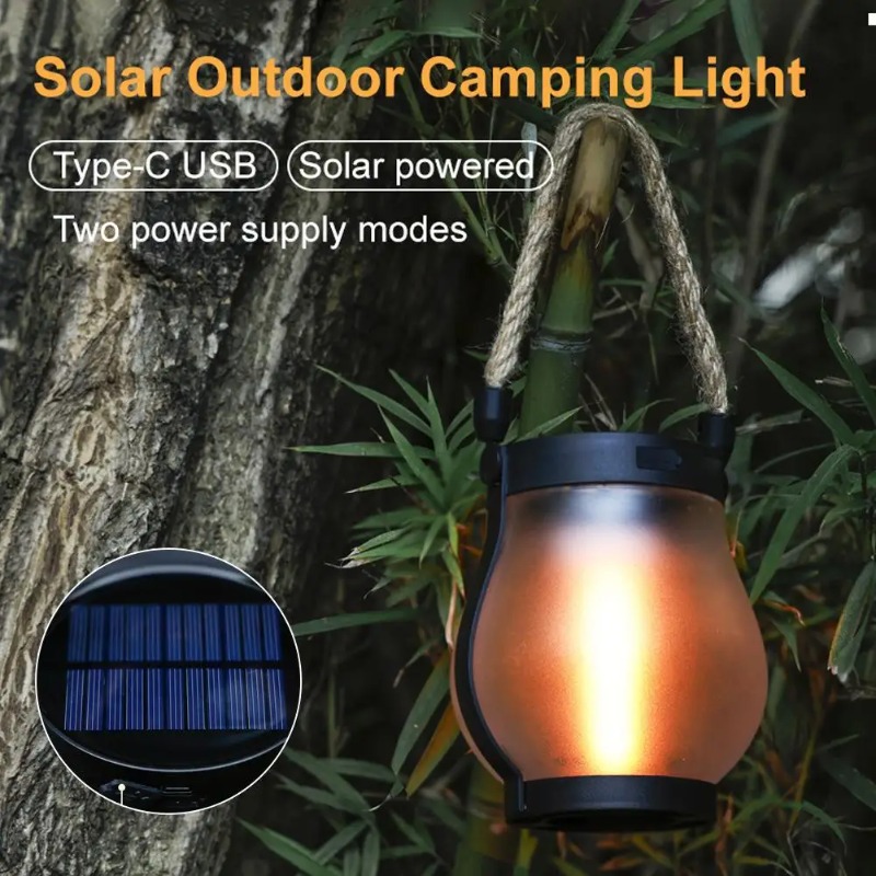 Solar-Flammenlampe USB-Aufladb – Solar Lantern Hanging Bewertung und Preis