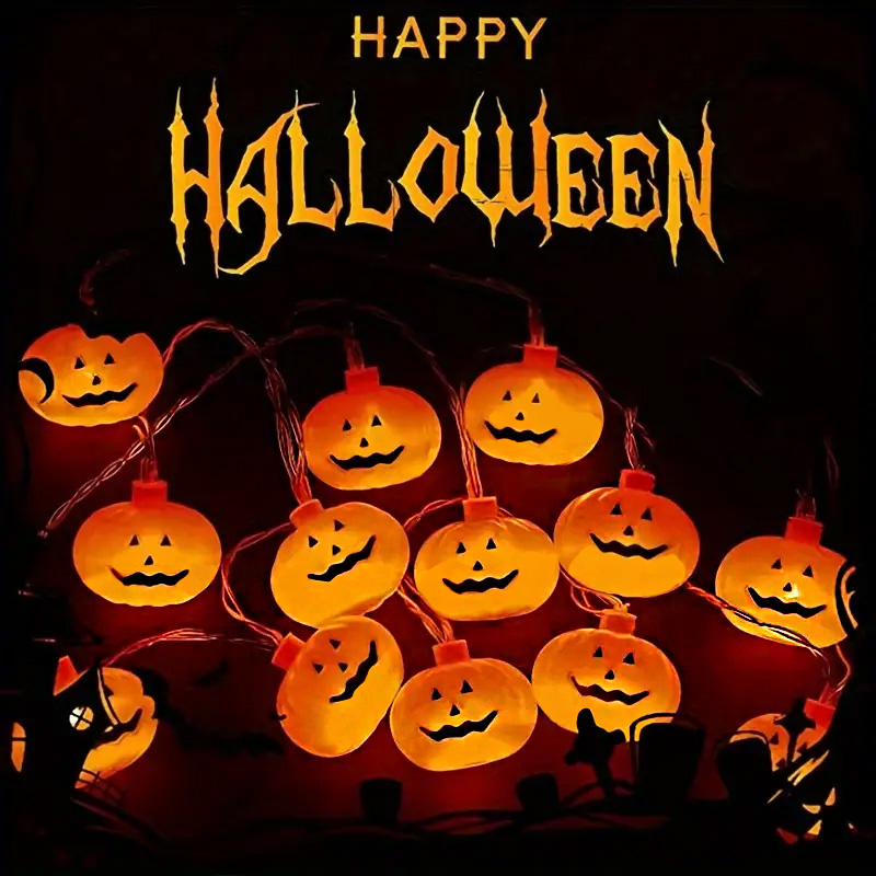 Halloween-Kürbis-Lichterkette  – Outdoor Lighting Battery Powered Bewertung und Preis