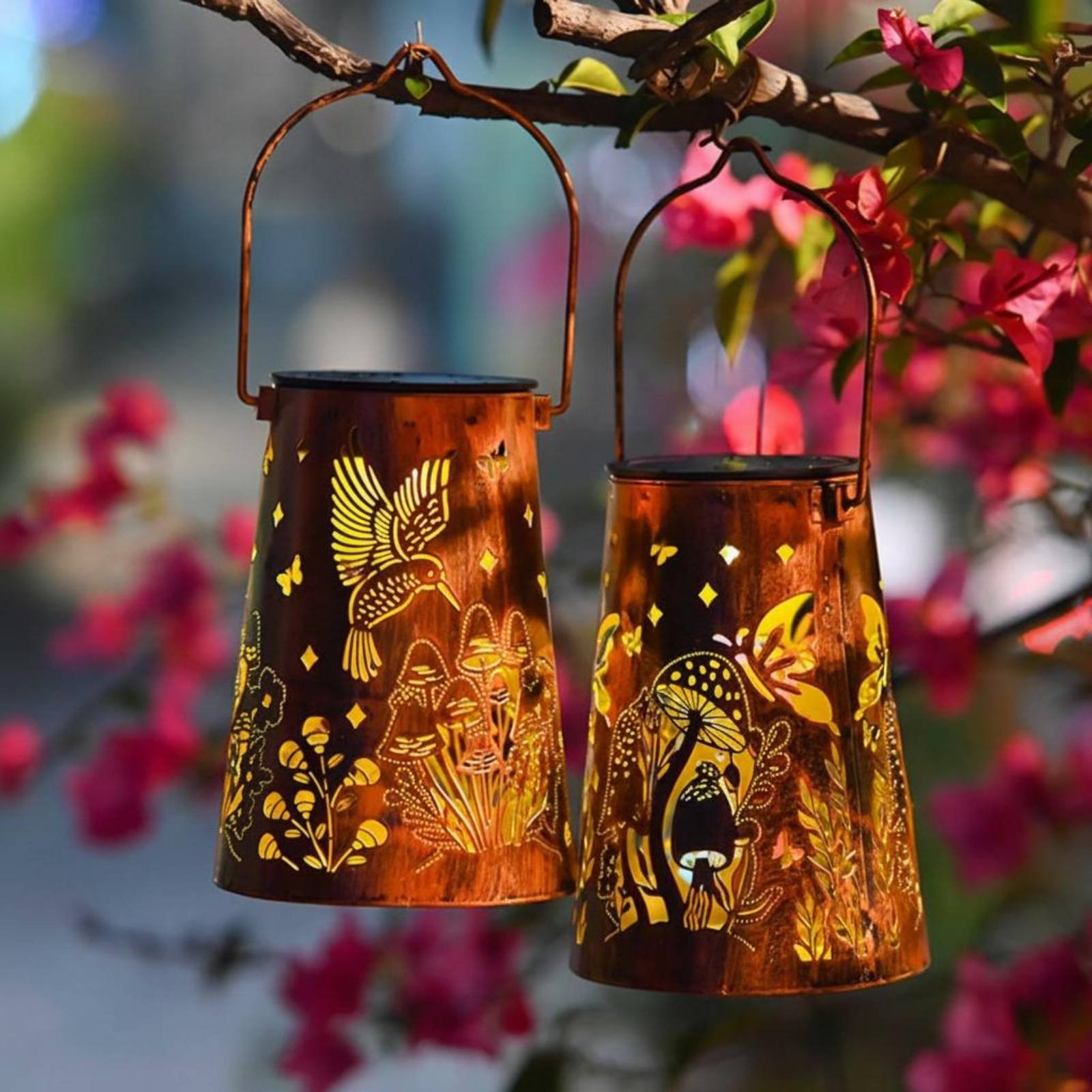 Blumengarten-Laternenmuster Ga – Outdoor Lighting Battery Powered Bewertung und Preis