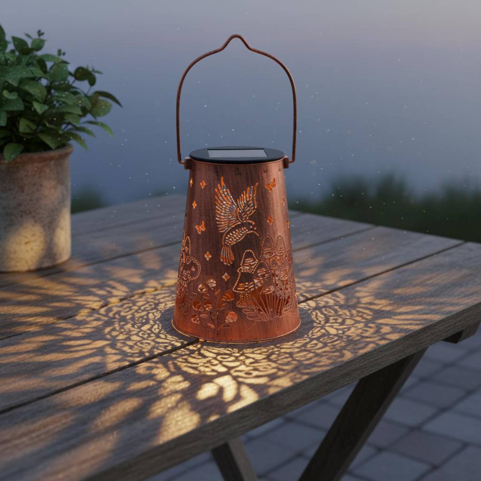 Blumengarten-Laternenmuster Ga – Outdoor Lighting Battery Powered Bewertung und Preis