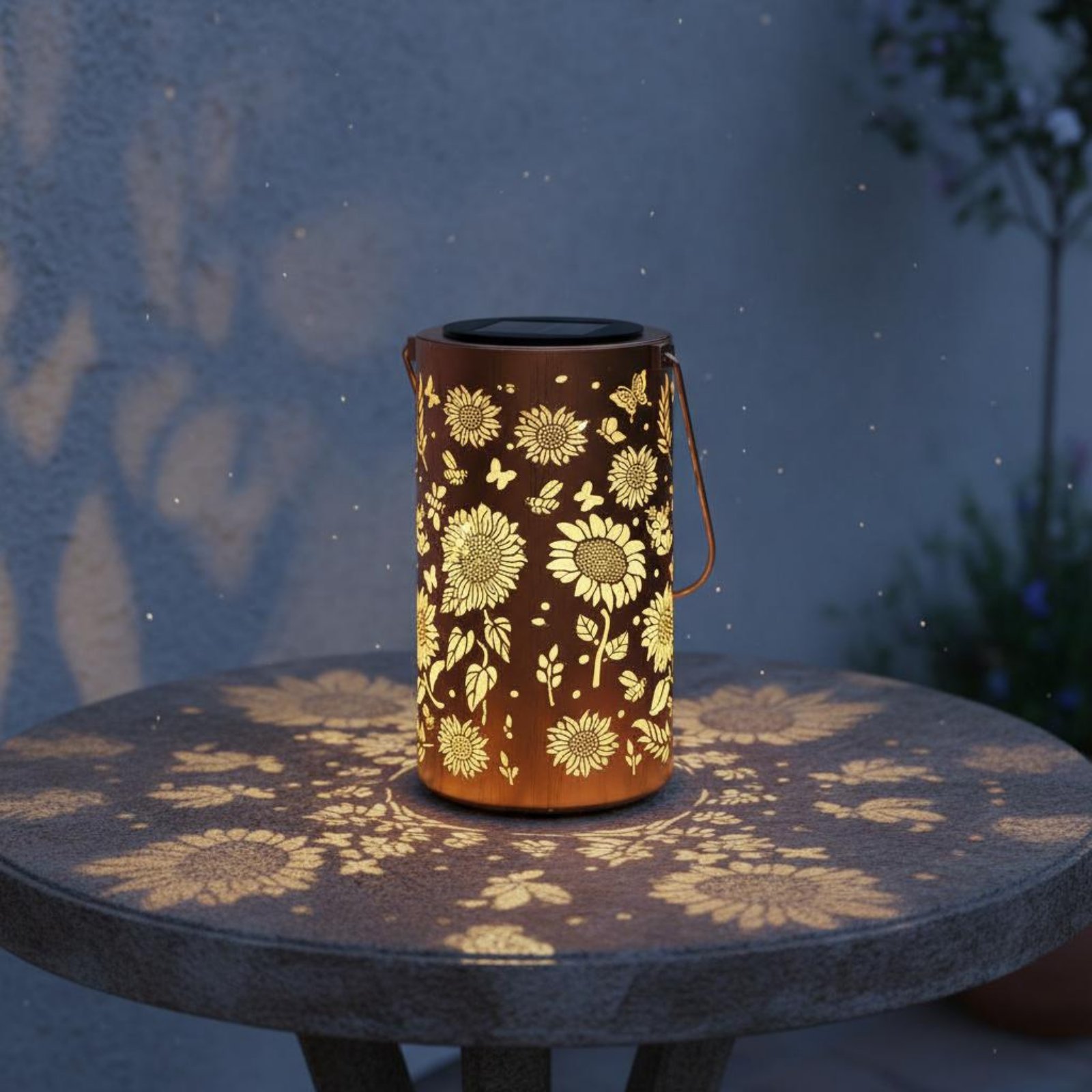 Bunte Sonnenblumen-Solarlatern – Solar Lantern Hanging Bewertung und Preis