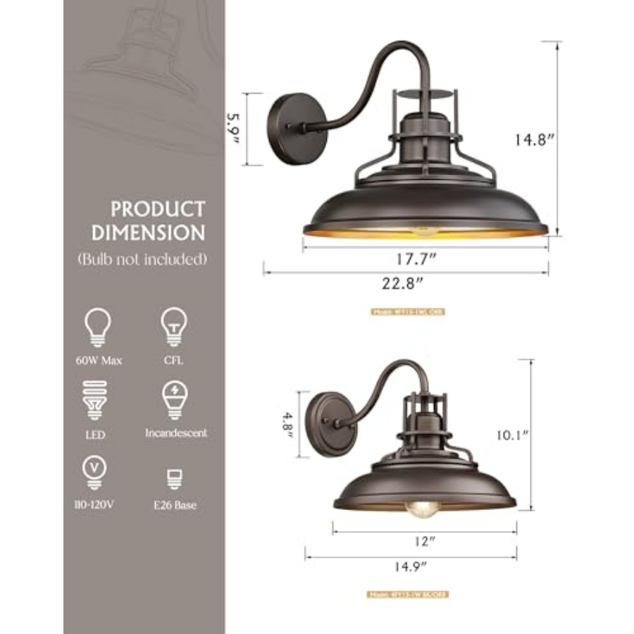 Außenleuchte im Scheunenstil,  – Wall Lighting Outdoor Bewertung und Preis