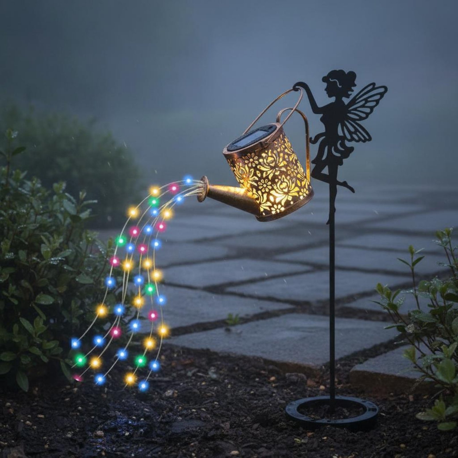 Solarbetriebene Feengießkanne  – Outdoor Lighting Patio Bewertung und Preis