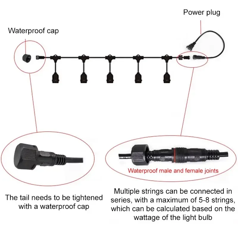 Outdoor E27 Gewinde Scheinwerf – Outdoor Lighting Led Strip Bewertung und Preis
