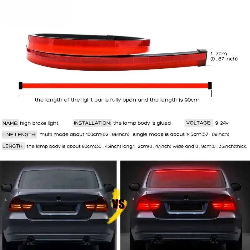 90 cm wasserdichter LED-Bremsl – Waterproof Led Strip Bewertung und Preis
