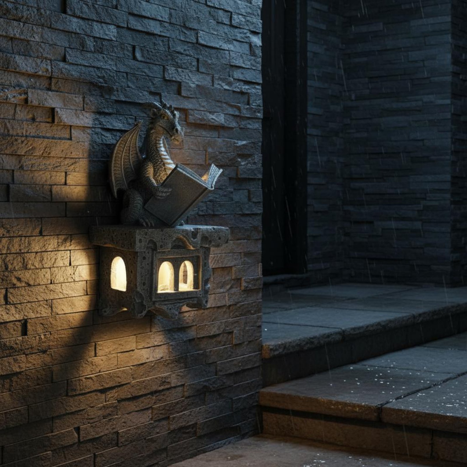 Solar-Wyvern-Wandleuchte mit a – Wall Lighting Outdoor Bewertung und Preis