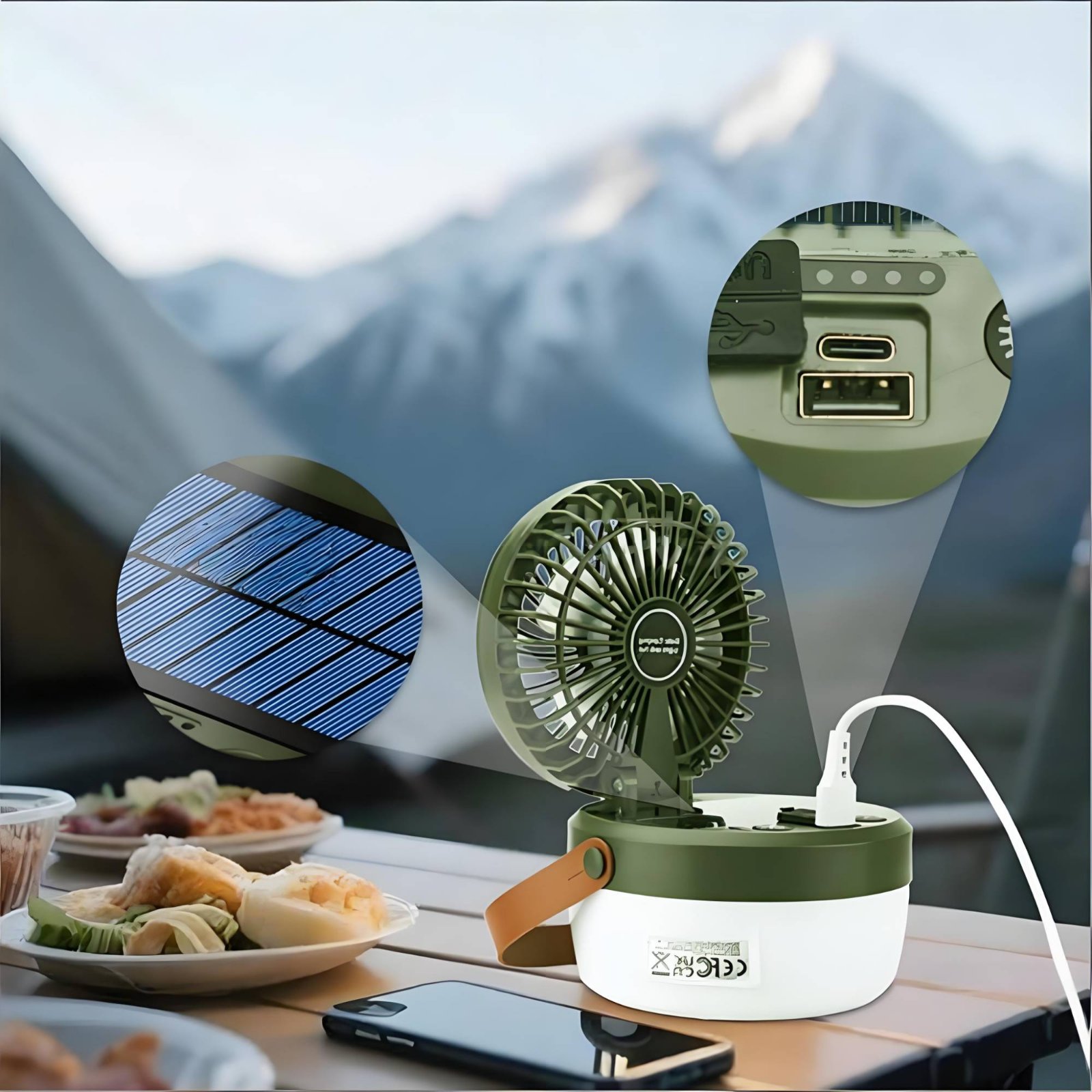 Solar-Camping-Ventilator-Later – Solar Lantern Hanging Bewertung und Preis
