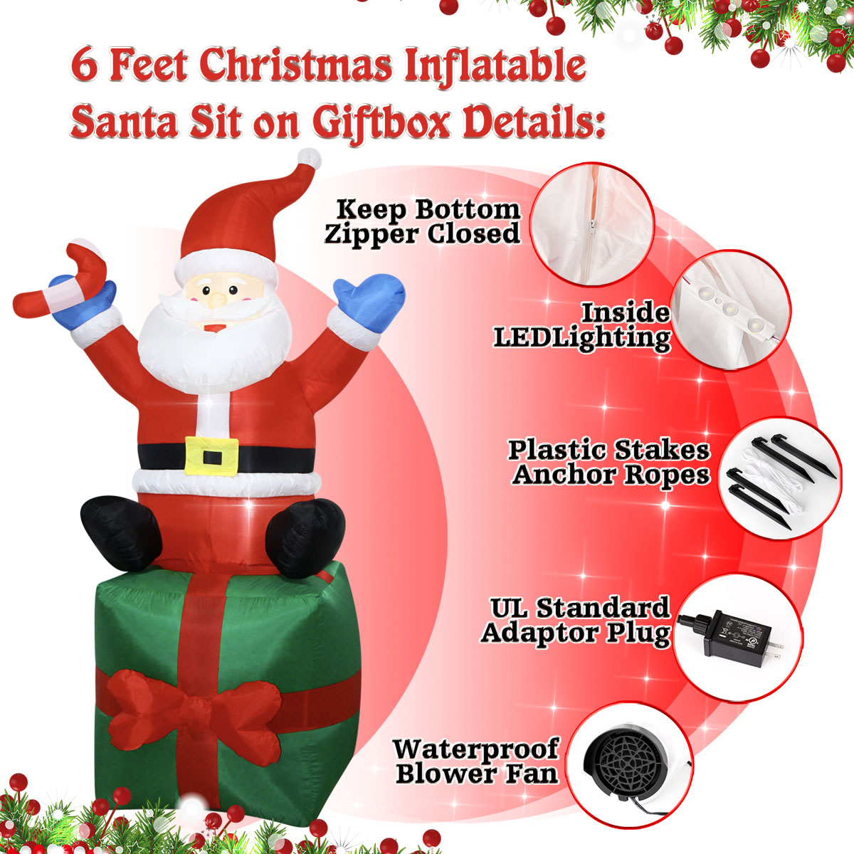 6-fache Weihnachts-Schlauchboo – Outdoor Lighting Box Bewertung und Preis
