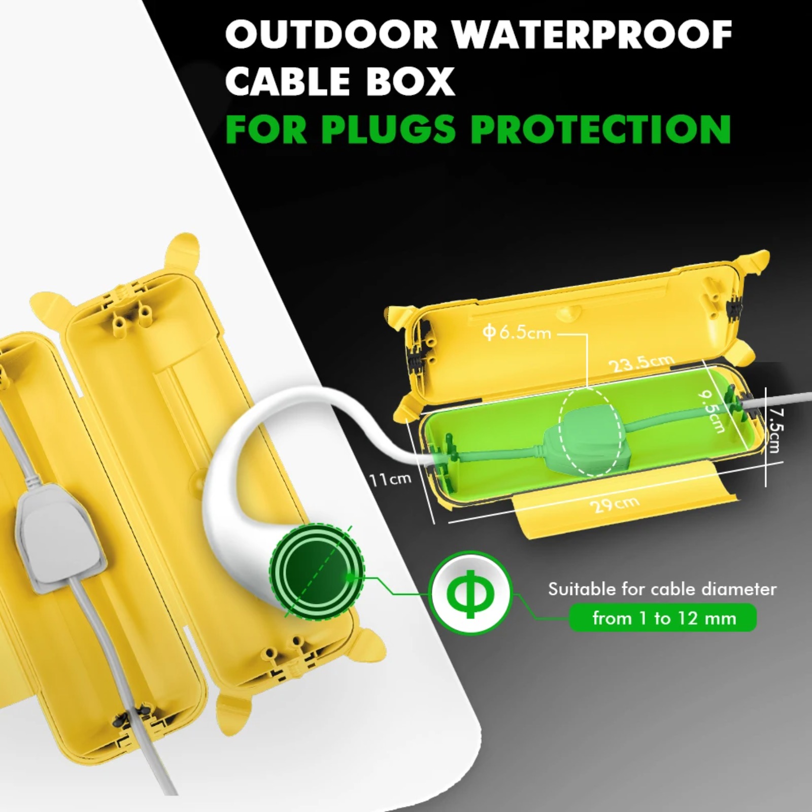 IP44 Outdoor-Verlängerungskabe – Outdoor Lighting Electrical Box Bewertung und Preis