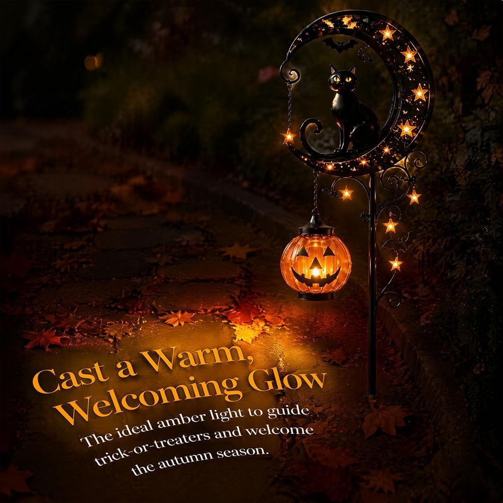 Solar-Halloween-Gartenleuchte  – Outdoor Lighting Bollards Bewertung und Preis