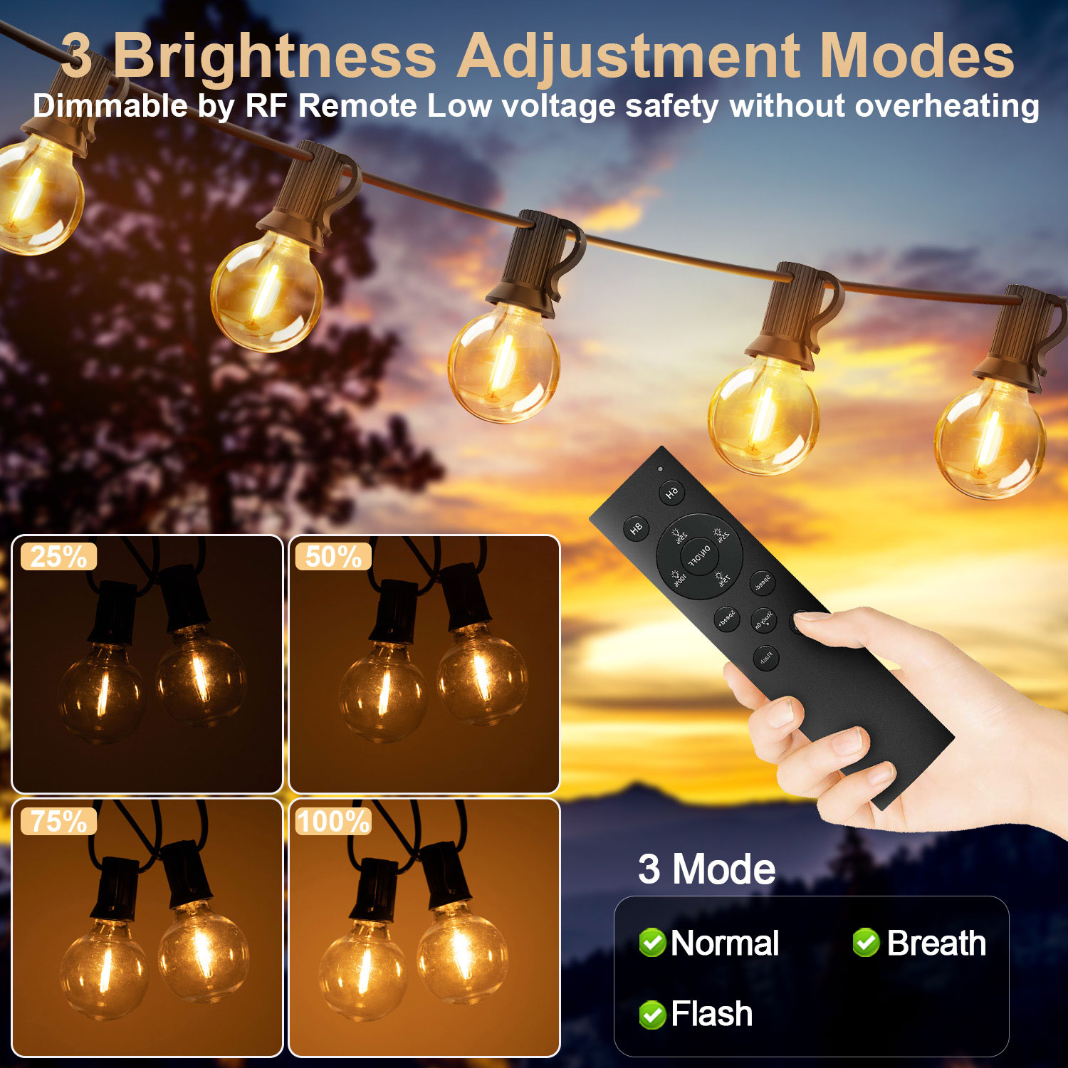 15M 30M LED G40 Lichterkette 2 – Outdoor Lighting Year Round Bewertung und Preis