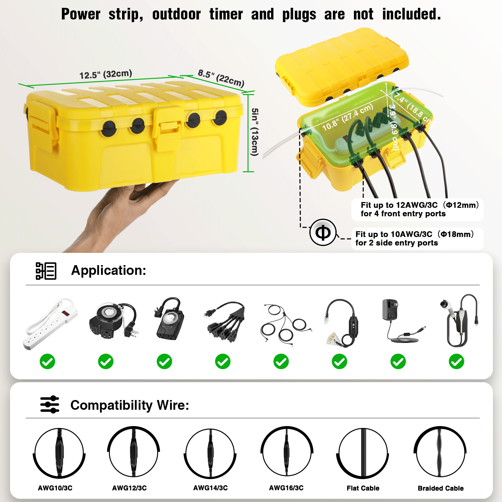 Extra große wasserdichte Box f – Outdoor Lighting Box Bewertung und Preis