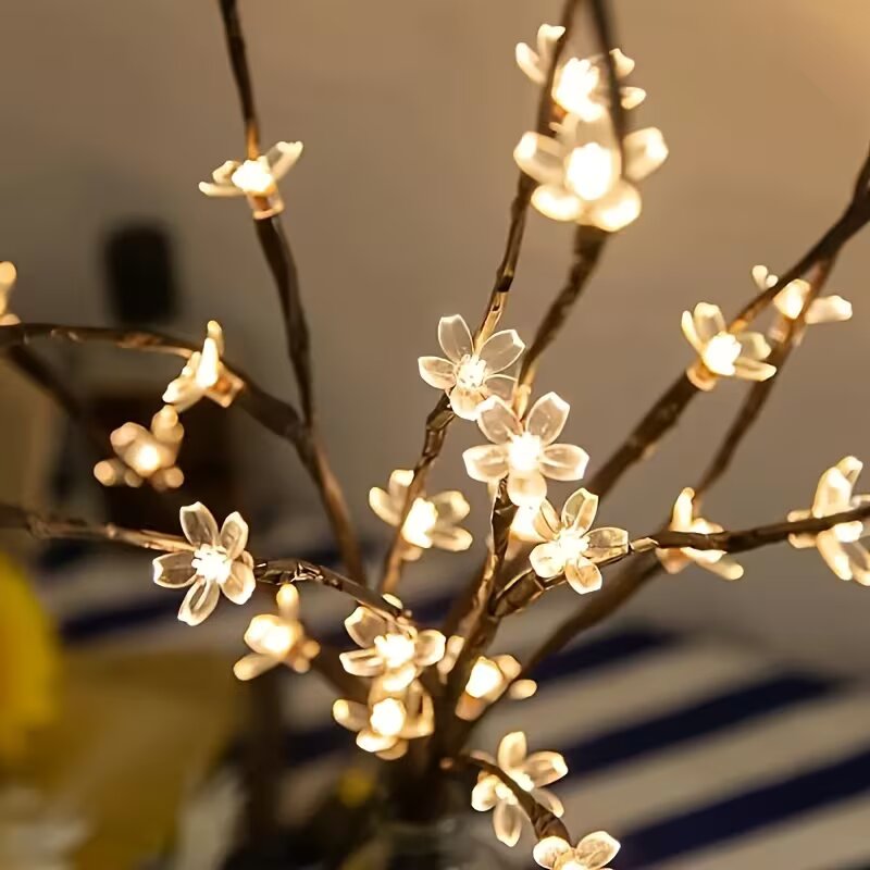 1/2 Stück 20LED Kirschblütenba – Outdoor Lighting Battery Powered Bewertung und Preis