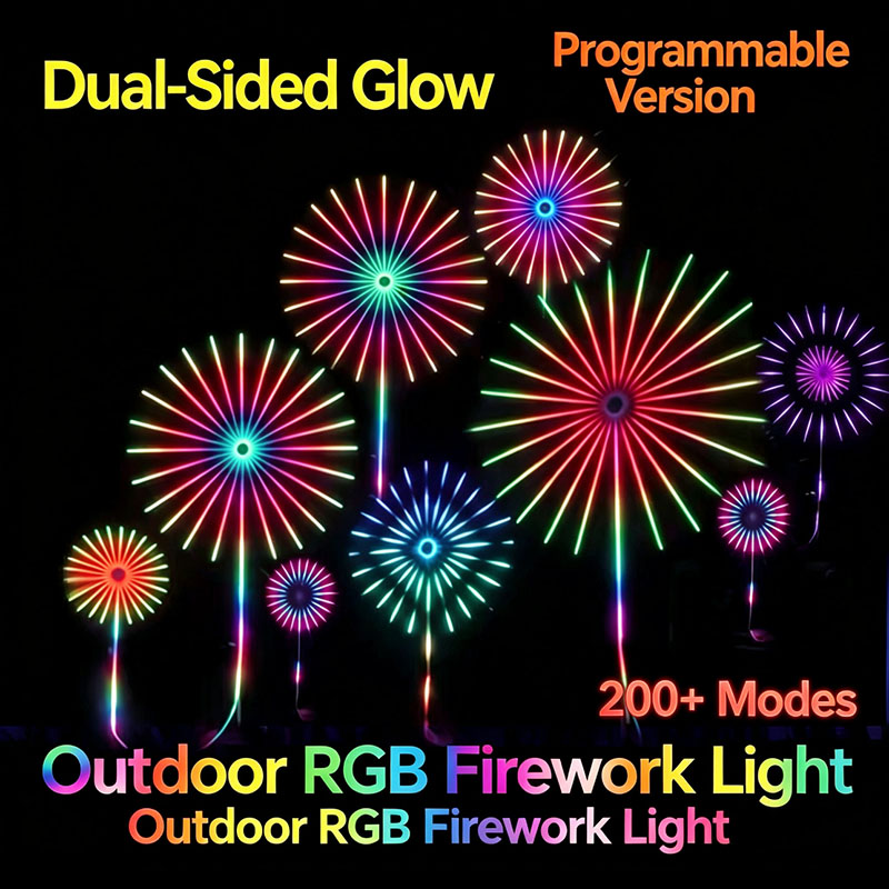 24 Röhren Neujahrs-RGB-Feuerwe – Outdoor Lighting Year Round Bewertung und Preis