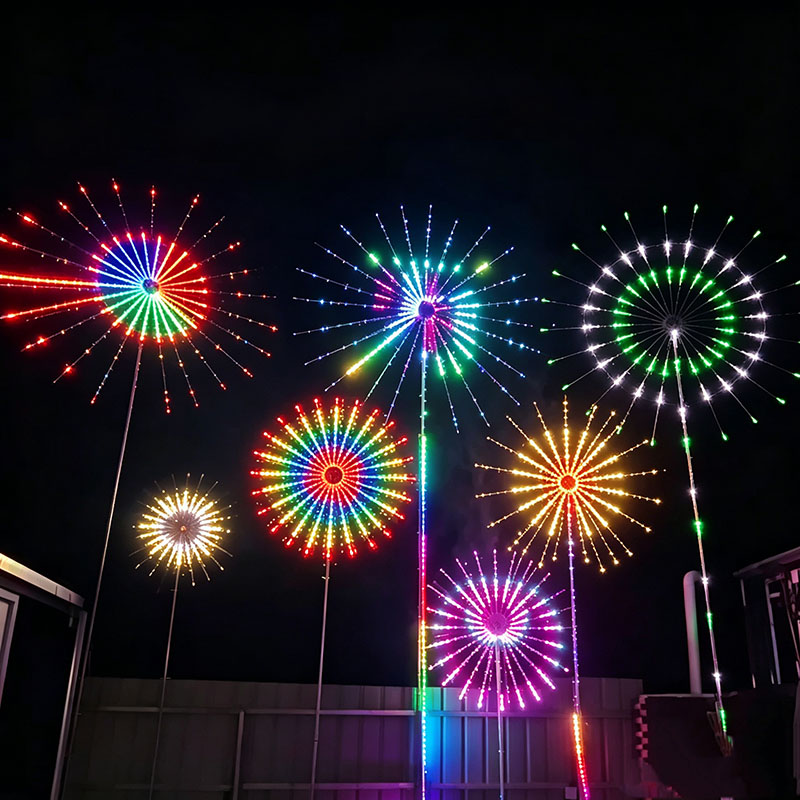 24 Röhren Neujahrs-RGB-Feuerwe – Outdoor Lighting Year Round Bewertung und Preis