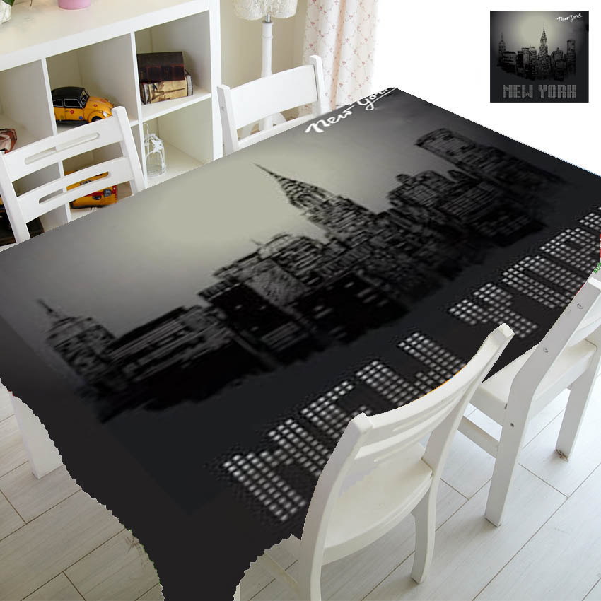 Schwarz-weiße Tischdecke mit M – Outdoor Lighting New York Bewertung und Preis