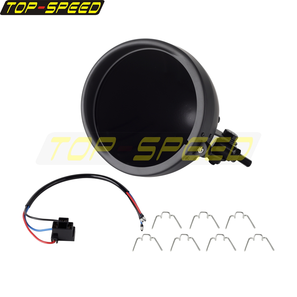 Schwarz/Chrom Motorrad Scheinw – Outdoor Lighting Unit Bewertung und Preis