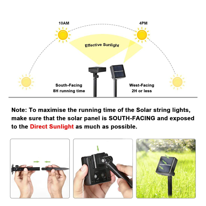 Outdoor LED Solar Fee Lichterk – Solar Fairy String Bewertung und Preis