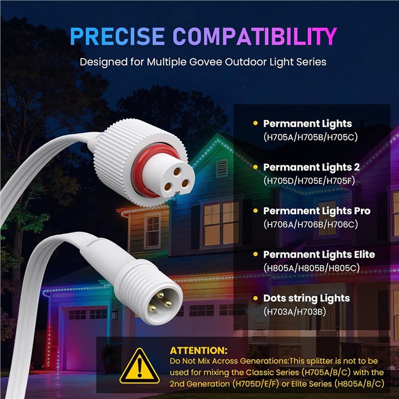A01F-2X Y-Verbinder für Govee  – Outdoor Lighting Govee Bewertung und Preis
